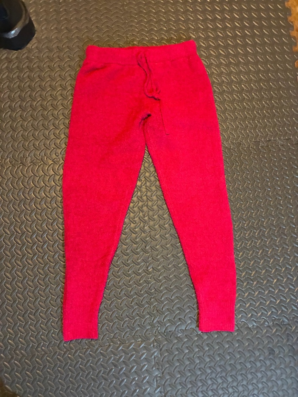 Cozy pink Knit Jogger Pants for Women